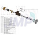 Bronze Seawater Pump For Detroit diezel Engine Model 6V53, 6V71,8V53, Pump O/N 23507971, 5186250, 5107480, 23501083, 5115396 - JPR-G6100 -JMP